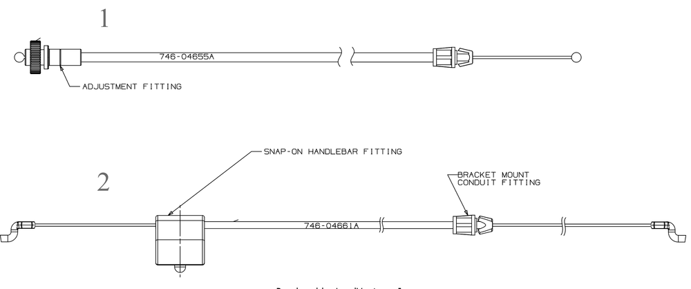 Cables Diagram and Parts List for SC300B (12AVB2R3710)(2023) Cub Cadet Lawn Mower